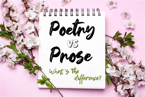 how is poetry different from prose? the rhythm of words in poetry