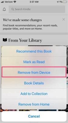 how to remove books from my kindle library without losing them forever